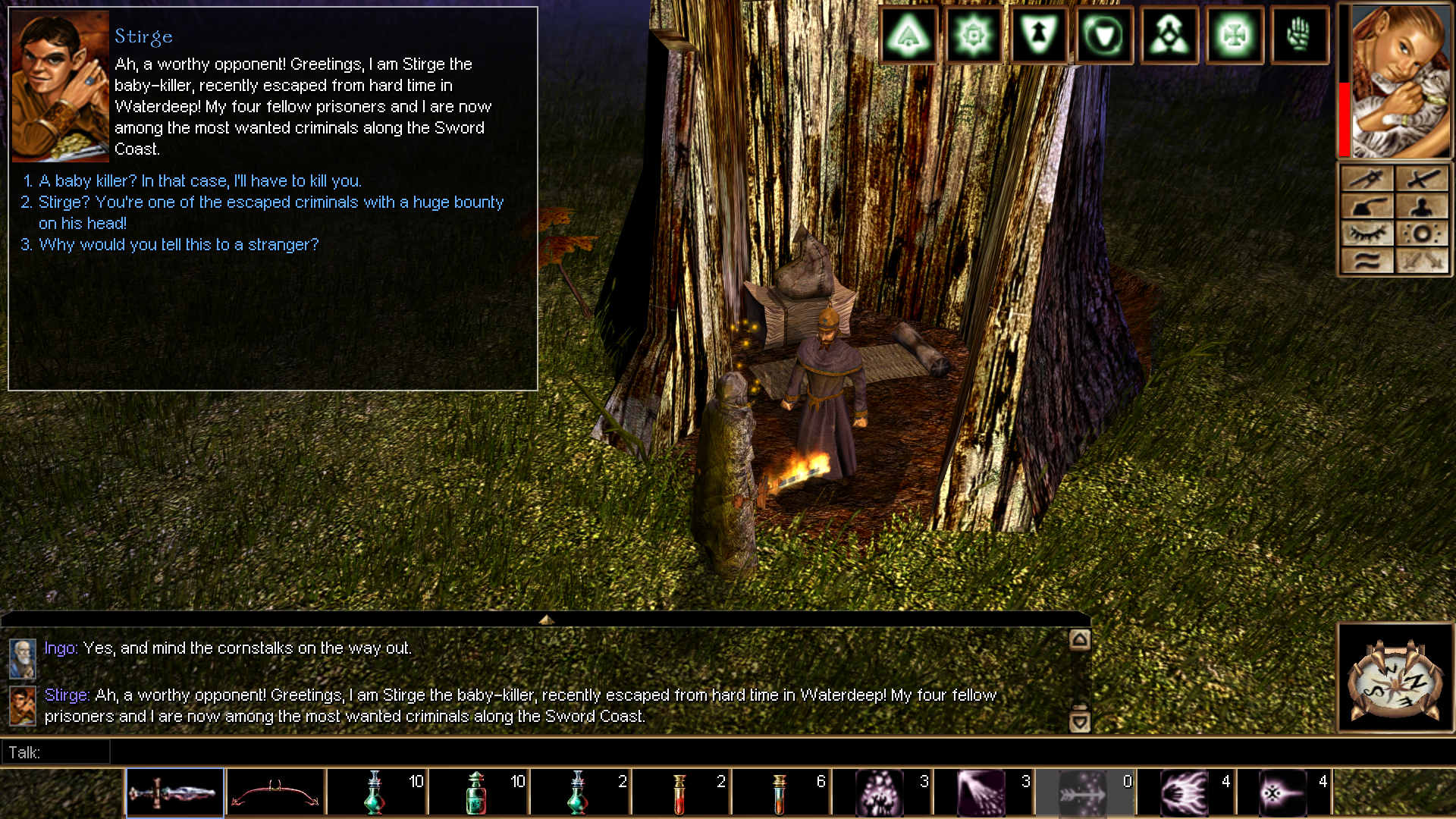 neverwinter nights online beat the orc raiders