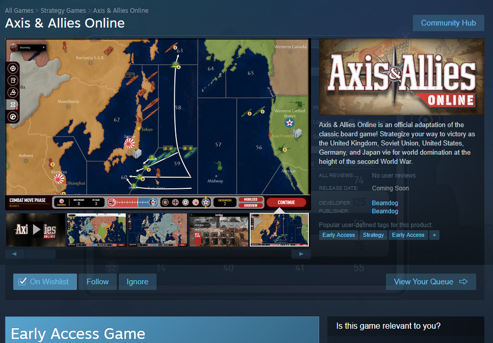 Buy Axis & Allies 1942 Online Steam